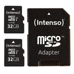 Intenso Tarjeta Micro SD SDHC Pack 2 x 32GB Clase 10