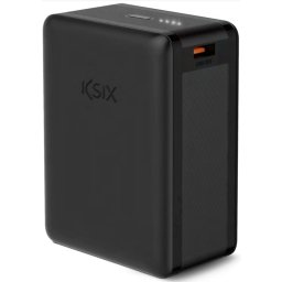 Ksix BPB30HD01 Powerbank Ultra Compacta 65W USB-C a USB-C 30.000mAh Negra