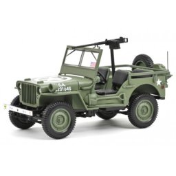 JEEP Willys Army D-Day 1944 Green - Norev Escala 1:18 (189016)