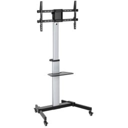 Equip 650630 Soporte de TV con Ruedas 37-86" VESA 600x400 50KG Máx Plata