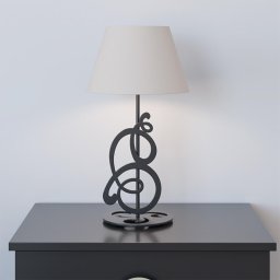 Lampara Diseño Moderno Ondas Acero Serie Napoles
