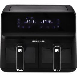 Grunkel DUALTASTYFRYER Freidora AireAir Fryer Doble Cesta de 8L 2700W