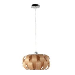 Lampara de Techo Moderna Tiras Madera y Metal serie Axast