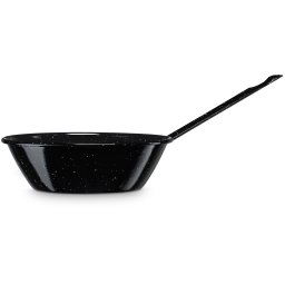 briebe Sartén Freidora Inducción 28 cm Acero Esmaltado, Sartén Honda Bordonada 4,3 L, Apta Vitrocerámica, Fuego, Gas, Horno, Levante Negro Jaspeado
