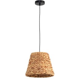 Lampara Colgante Techo Abaca Natural Tejida serie Atrax