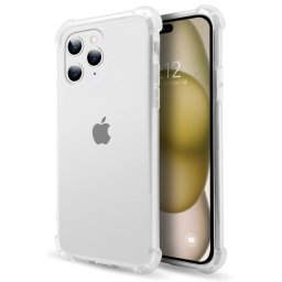 PcCom Essential Funda Antishock Transparente para iPhone 15 Pro