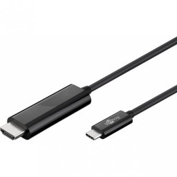 Goobay Cable USB-C a HDMI Macho/Macho 1.8m Negro