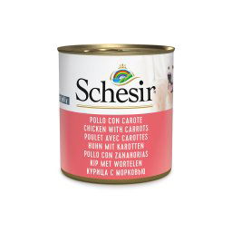 Schesir en latas 6 x 285 g comida húmeda para perros - Pollo con zanahorias