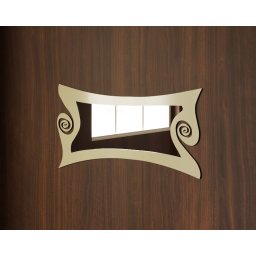 Espejo Horizontal Dormitorio Moderno en forja Olas