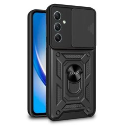 Cool Carcasa AntiShock con Anillo de Sujeción Negro para Samsung A346 Galaxy A34 5G