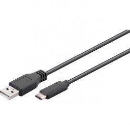 Goobay Cable USB 2.0 a USB-C 50cm Negro