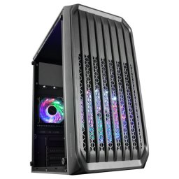 Mars Gaming MC-S2 Caja PC Micro-ATX Ultra-Compacta 2x Ventilador FRGB USB 3.0 Ventana Negro