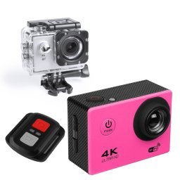 Klack Pro 4K Cámara Deportiva de Acción con Mando Rosa