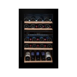 AVINTAGE Vinoteca empotrable ADVINTAGE AVI88G2. Negro. doble zona. 51 botellas.