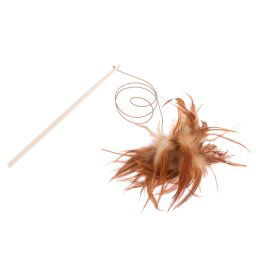 TIAKI Caña con plumas para gatos - 1 unidad