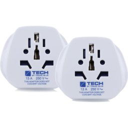 Travel Blue Pack 2 Adaptadores Corriente Entrada Mundial a Clavija Europea