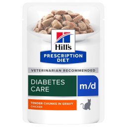 Hill's Prescription Diet m/d con pollo sobres para gatos - 24 x 85 g