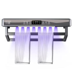 Toallero Eléctrico UV secador de toallas de desinfección, baño o cocina, de pared, L60 cm, 450W, ElectricSun PREMIUM Gris