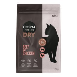 Cosma Air-Dried vacuno y pollo pienso para gatos - 2 kg