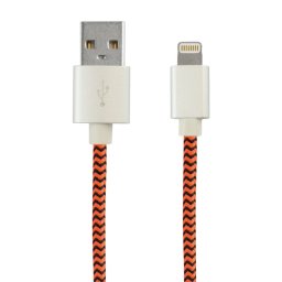 Ksix Sport Cable USB a Lightning 1m Naranja