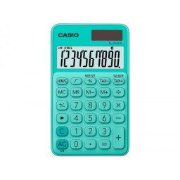 Calculadora casio sl-310uc-gn bolsillo 10 digitos tax +/- tecla color verde