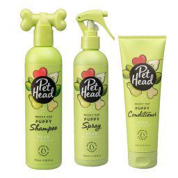 Pet Head Mucky Puppy champú para cachorros - Set 3 piezas (Champú, Spray, Acondicionador)