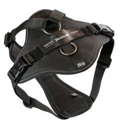 Arnés para perros Julius-K9 Longwalk Light con bolsa tracker - negro - Talla M: perímetro torácico 56 - 76 cm