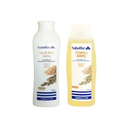 SALUDFAR GEL AVENA + CHAMPU 385435 GEL DE AVENA Y CHAMPU - SALUDFAR (750 CC 2U )