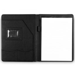 Carpeta portafolios q-connect sin cremallera sin asas con departamentos interiores colornegro 320x250 mm