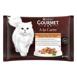 Gourmet A la Carte 4 x 85 g - Pack mixto - Las recetas del Chef