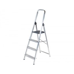 Escalera q-connect de aluminio 4 peldaños 860x462x1470 mm peso maximo 150 kg en-131