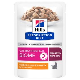 Hill's Prescription Diet Gastrointestinal Biome con pollo sobres para gatos - 12 x 85 g