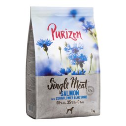 Purizon Single Meat Adult salmón con espinacas y flores de aciano - 1 kg