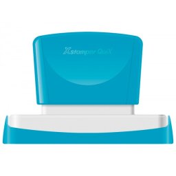 Sello x'stamper quix personalizable color azul medidas 16x83 mm q-26