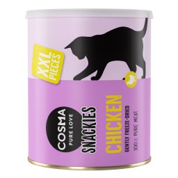 Pack % Cosma Snackies XXL Maxi Tubo (3 unidades) - 3 x Pollo (600 g)