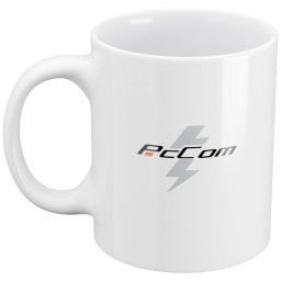 PcCom Taza Logo Blanco