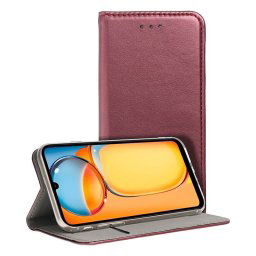 Cool Funda Flip Cover Liso Burgundy para Xiaomi Redmi 13C/13C 5G/POCO C65
