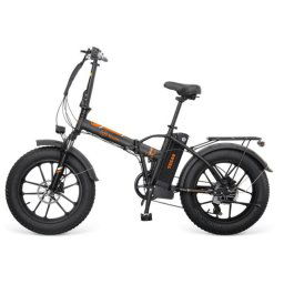 Youin Texas V3 Bicicleta Eléctrica Urbana Todoterreno Ruedas Fat 20" Plegable Negro/Naranja