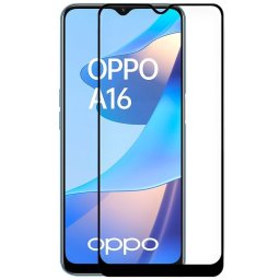Cool Protector Pantalla Cristal Templado FULL 3D Negro para Oppo A16/ A16s/ A54s