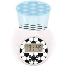 Lexibook Fútbol Reloj Despertador Proyector con Función Temporizador