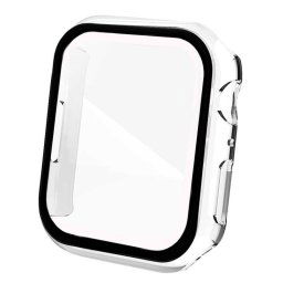 Ociodual Funda Protectora con Cristal Templado Compatible con Apple Watch 4/5/6/se (44mm) Traslucido