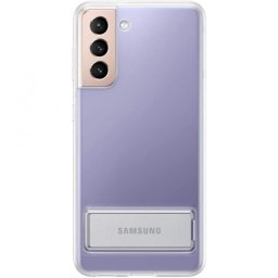 Samsung Clear Standing Cover Funda Transparente para Samsung Galaxy S21 Plus