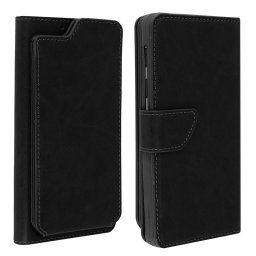 Avizar Funda Cartera Negra para Smartphones de 5.3" a 5.5