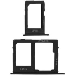 Avizar Repuesto Bandejas Tarjetas Nano SIM Negras para Samsung Galaxy J6
