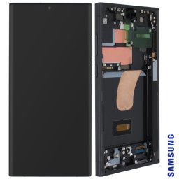 Pantalla Oficial Para Samsung S23 Ultra Cristal Táctil Y Chasis Negro Phantom