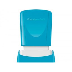 Sello x'stamper quix personalizable color azul medidas 11x25 mm q-04