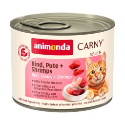 animonda Carny Adult 24 x 200 g - Pack Ahorro - Vacuno, pavo y gambas