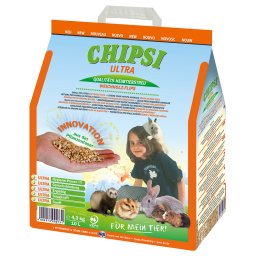 Chipsi Ultra lecho de granos de madera prensados - Pack % - 2 x 10 litros (9 kg)