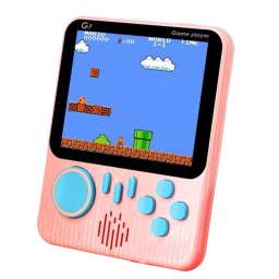 Klack G7 Consola con 666 Juegos Clásicos Retro con Pantalla de 3.5" y Conectividad a Tv Rosa