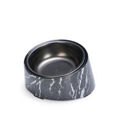 Designed by Lotte cuenco de melamina para gatos Vita, negro - 160 ml, diám. 13,5 cm